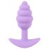 Cuties Mini Butt Plug - dop anal din silicon - mov (2,8cm)