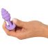 Cuties Mini Butt Plug - dop anal din silicon - mov (2,8cm)