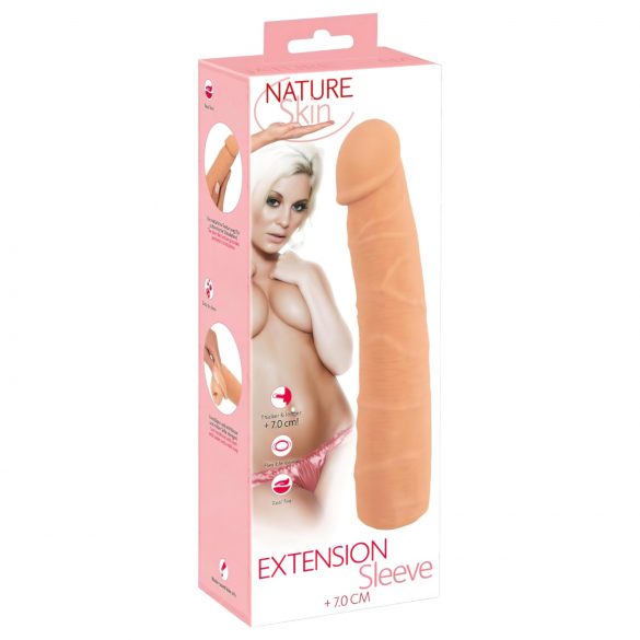 Nature Skin - înveliș penian extensor și îngroșător (24cm)