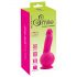 SMILE Powerful - vibrator cu acumulator, 2 motoare și bază cu ventuză (roz)