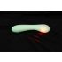 You2Toys Glow in the dark - vibrator fluorescent pentru punctul G (alb)