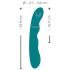 Vibrator rotativ pentru punctul G, rezistent la apă, cu acumulator - SMILE (verde)