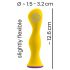 You2Toys - vibrator anal rezistent la apă, cu acumulator (galben)