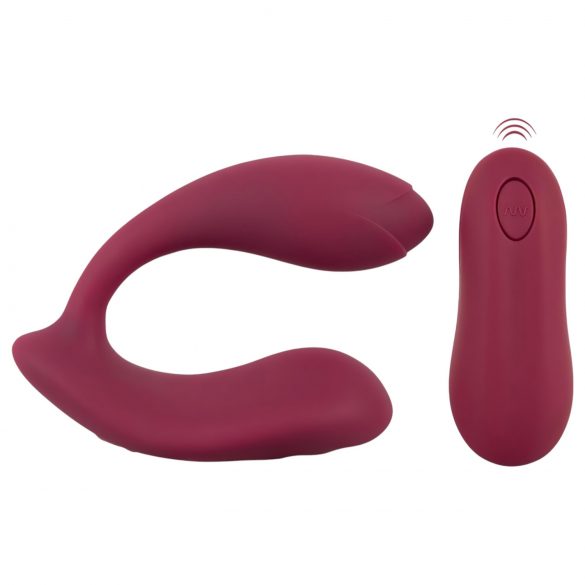 You2Toys Rosenrot - vibrator cu fixare, cu acumulator și telecomandă (roșu)