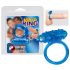 You2Toys - Inel pentru penis vibratil din silicon pur, albastru regal