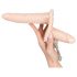 You2Toys - Vibrator dublu cu cureaua - deschis la culoare