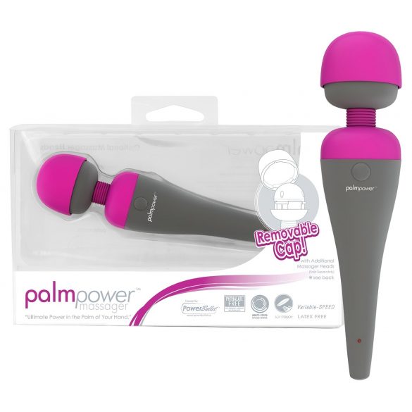 Vibrator pentru masaj PalmPower, cu cap interschimbabil