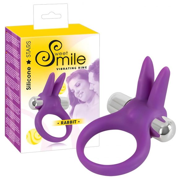 Inel vibratoare pentru penis SMILE Rabbit (mov)