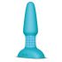 b-Vibe - vibrator anal rotativ cu perle, reîncărcabil (turcoaz)