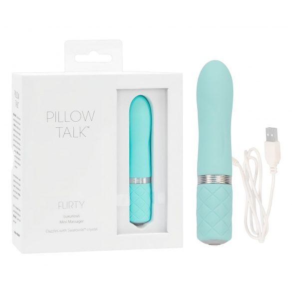 Pillow Talk Flirty - Vibrator cu Baterie (turcoaz)