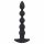 Velvet Noir - vibrator anal cu 5 bile, reîncărcabil (negru)
