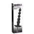 Velvet Noir - vibrator anal cu 5 bile, reîncărcabil (negru)