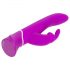 Happyrabbit Curve - vibrator impermeabil cu braț pentru clitoris (mov)