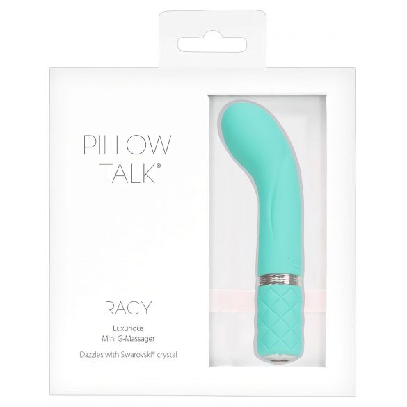 Vibrator G-punct Racy Pillow Talk - cu acumulator, subțire (turcoaz)