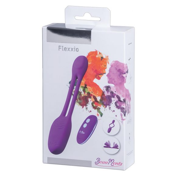 BeauMents Flexxio - vibrator de cuplu cu 2 motoare (mov)