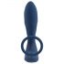 You2Toys Dop pentru prostată - vibrator anal cu inel pentru penis (albastru)