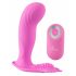 SMILE G-Spot Panty - vibrator reîncărcabil cu telecomandă, de tip strap-on (roz)