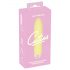 Cuties Mini Yellow - vibrator în formă de baton din silicon, cu acumulator (galben)