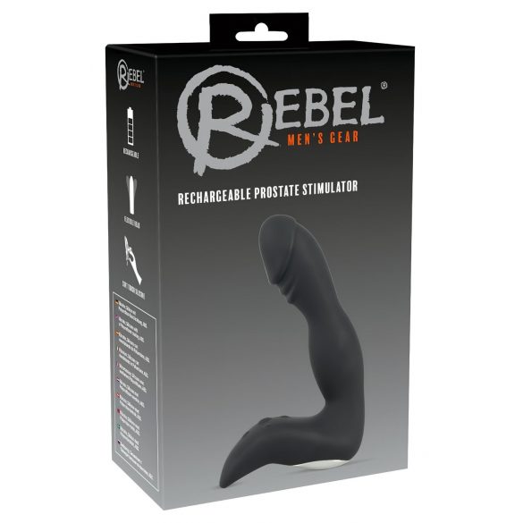 Vibrator prostatic cu acumulator Rebel (negru)