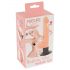 Nature Skin M - vibrator realist cu ventuză, herés (natur)