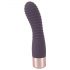 Vibratoarele Flexy Elegant de la You2Toys - vibrator cu acumulator și pliuri pentru punctul G (mov închis)