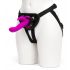 Vibrator strap-on Happyrabbit cu urechi de iepure (mov)