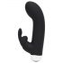 Vibrator Greedy Girl cu stimulator clitoridian - negru