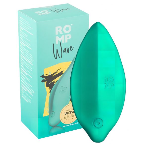 ROMP Wave - vibrator clitoridian, impermeabil, cu acumulator (verde)