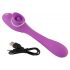 You2Toys - Vibrator cu 2 funcții pentru clitoris și vaginal - reîncărcabil (mov)