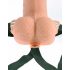 Strap-On Fetish 6 - vibrator gol cu telecomandă (natural)