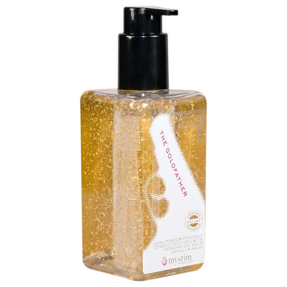 Lubrifiant pentru sex electro - Mystim 23k gold (250ml)