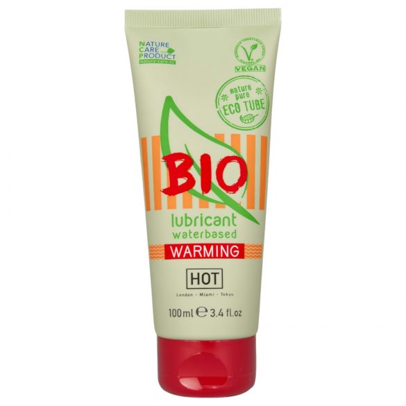 HOT BIO Warming - lubrifiant pe bază de apă, vegan, cu efect de încălzire (100ml)