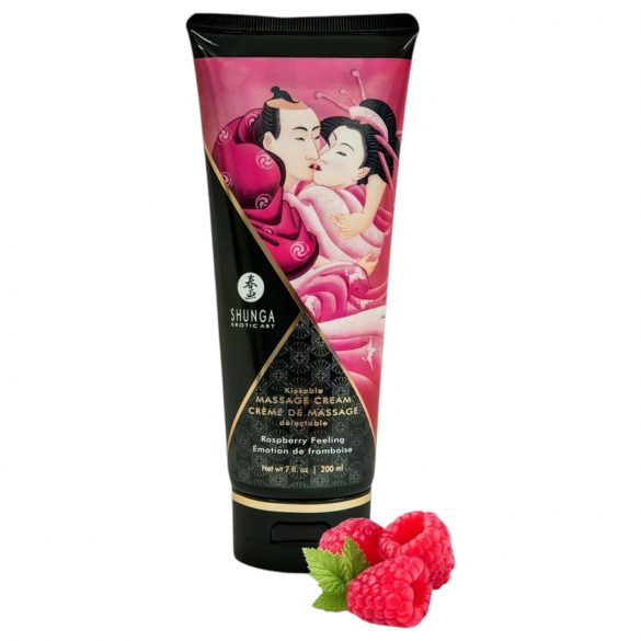 Shunga - cremă de masaj - zmeură (200ml)