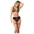 Mapalé - set sutien cu portjartier (negru)