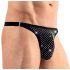 Tanga masculin cu strasuri Svenjoyment (negru)