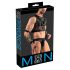 Svenjoyment - Set top din plasă și jockstrap (negru)  - M