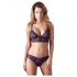 Cottelli - Set sutien dantelat cu flori (mov)