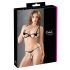 Cottelli - set sutien brodat strălucitor (negru)  - M