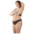 Set de sutien cu perle Cottelli Plus Size (negru)