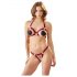 Cottelli - Set sutien deschis cu inele metalice (roșu) - M/L