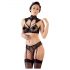 Cottelli - set sutien din dantelă cu guler (negru) - 80B/M