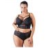 Cottelli Plus Size - sutien cu dantelă și bretele (negru)