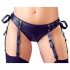 Cottelli Bondage - Set Lucios cu Sutien și Cătușe (Negru) - L