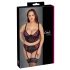 Cottelli Plus Size - set lenjerie cu sutien și portjartier (negru-roșu)