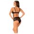 Set sutien transparent cu model Elizenes (negru)