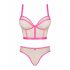 Obsessive Nudelia - set sutien (natur-roz) - S/M