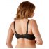 Cottelli Plus Size - sutien tip balconette (negru) - 95D