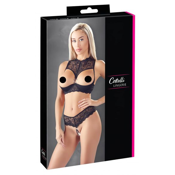 Cottelli - Set sutien deschis (negru)