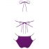 Obsessive Balitta - bikini lucios cu bretele pentru gât (violet)  - M