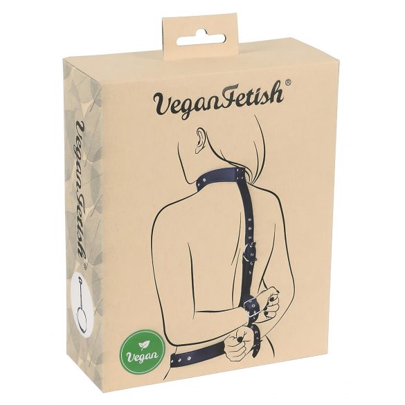 Set de legare a mâinilor Vegan Fetish (negru)